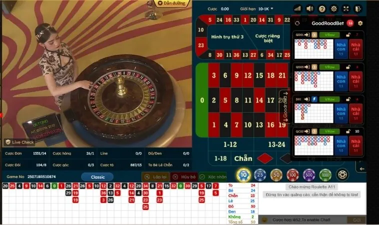 Bí Quyết Chinh Phục Roulette 789WIN Cho Dân Cược Chuyên Nghiệp 2 Bàn cược Roulette 789WIN