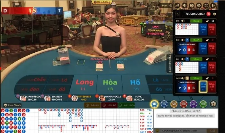 Trò Chơi Dragon Tiger Tại 789WIN: Cơ Hội Thắng Lớn 2 Giao diện chơi Dragon Tiger tại 789WIN